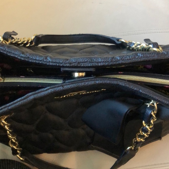 Betsey Johnson shoulder purse large black - Picture 11 of 13